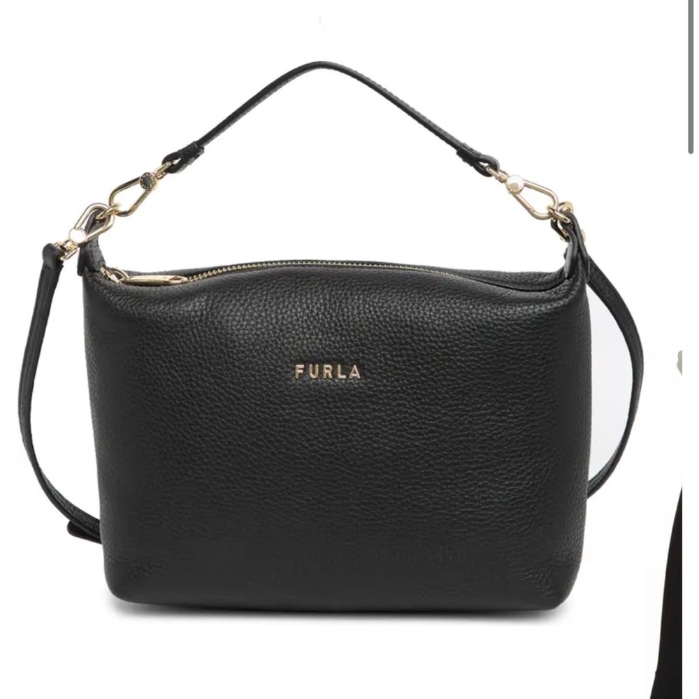 Furla Sophie Black Leather Crossbody Bag